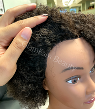 Load image into Gallery viewer, 100% Human Hair 8" Afro Mannequin Head (With Stand)