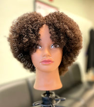 Load image into Gallery viewer, 100% Human Hair 8" Afro Mannequin Head (With Stand)