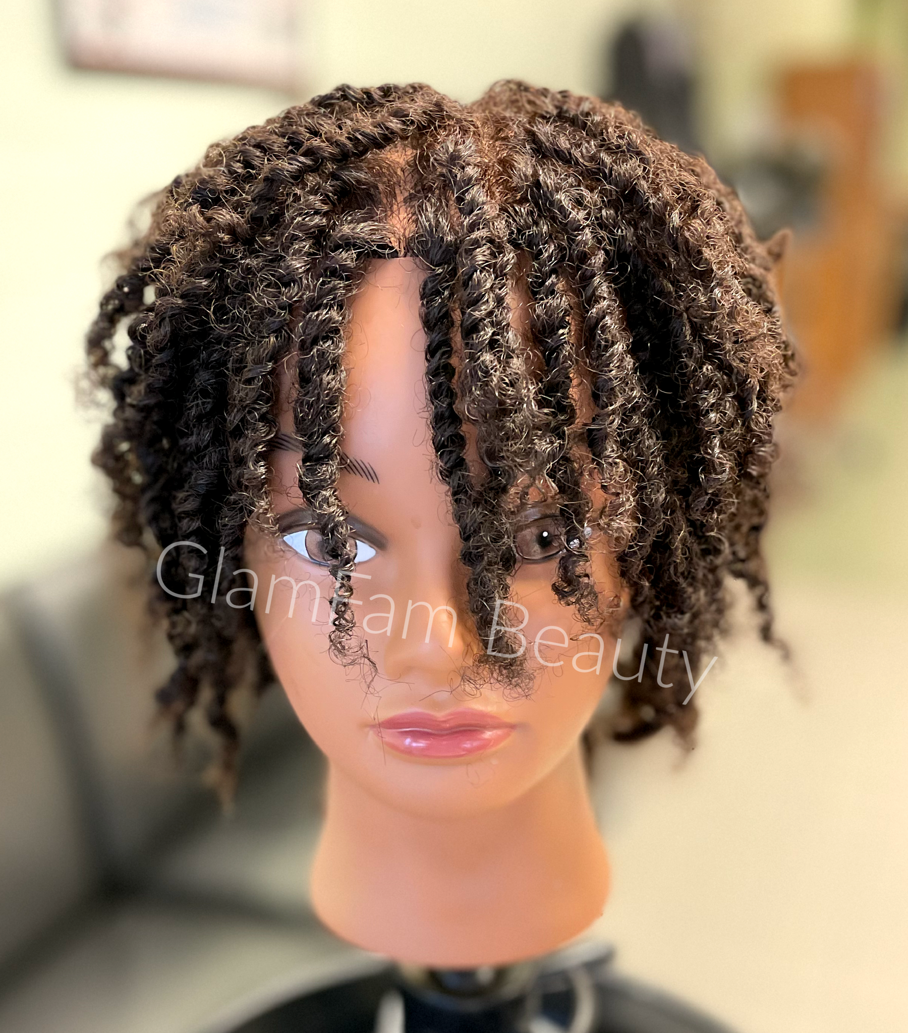 Natural 2024 hair mannequin
